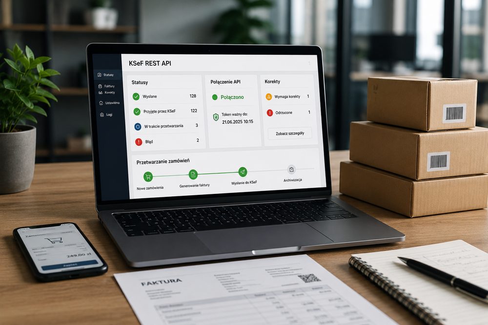 Integracja REST API KSeF Service z systemem e-commerce – tokeny, statusy, korekty i obsługa błędów