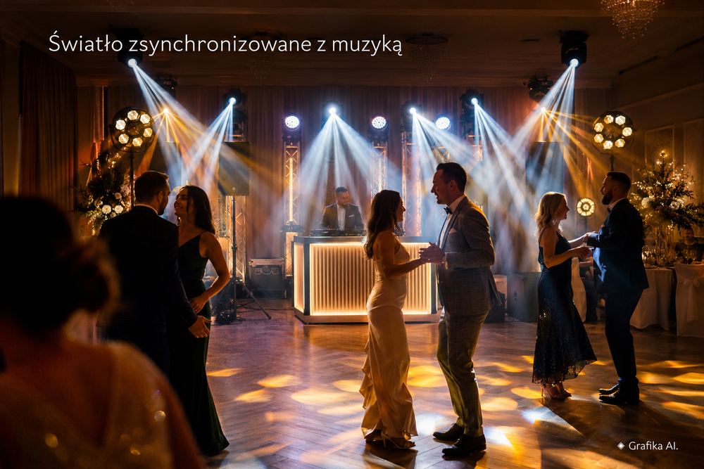 Jak zsynchronizować oświetlenie z muzyką podczas wesela lub eventu?