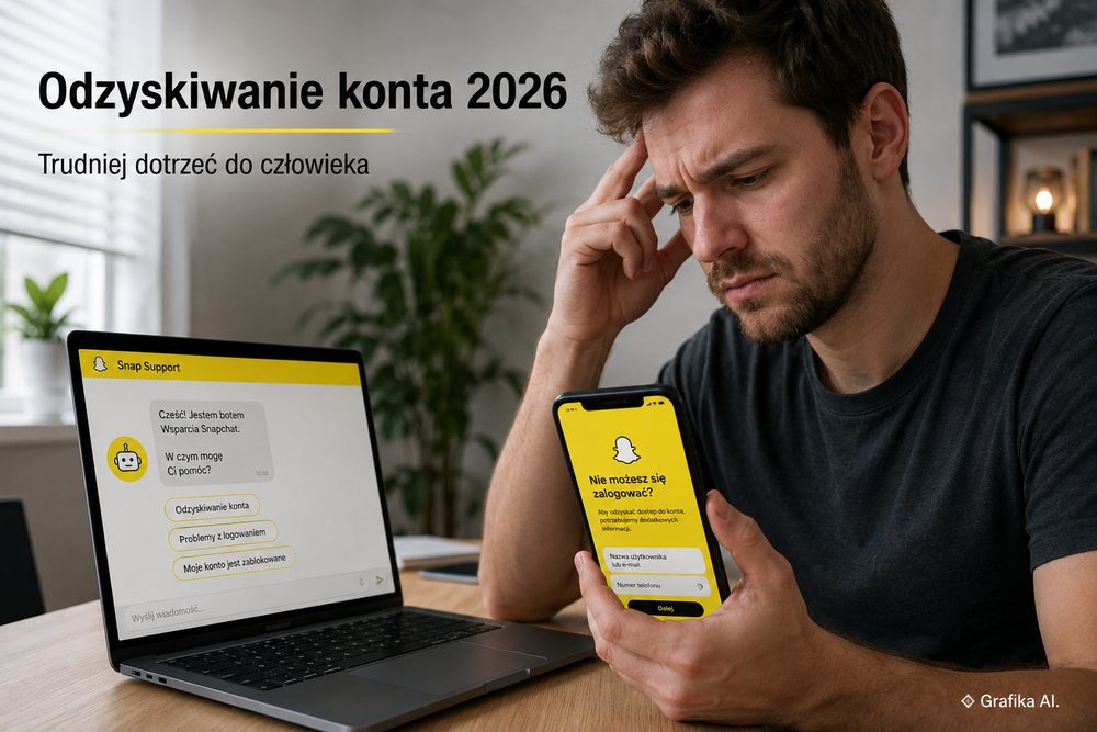 Po zmianach w pomocy Snapchata trudniej dotrzeć do człowieka: jak wygląda odzyskiwanie konta w 2026 roku